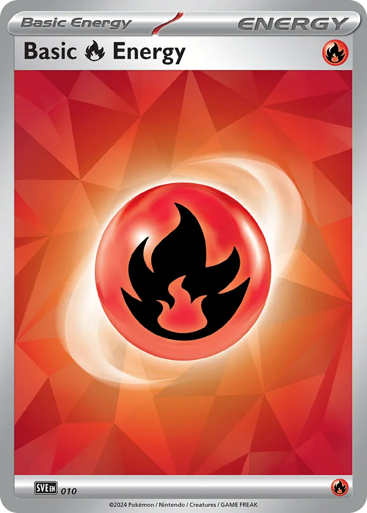2023 Scarlet & Violet Energies Basic Fire Energy #10/8 Common card image