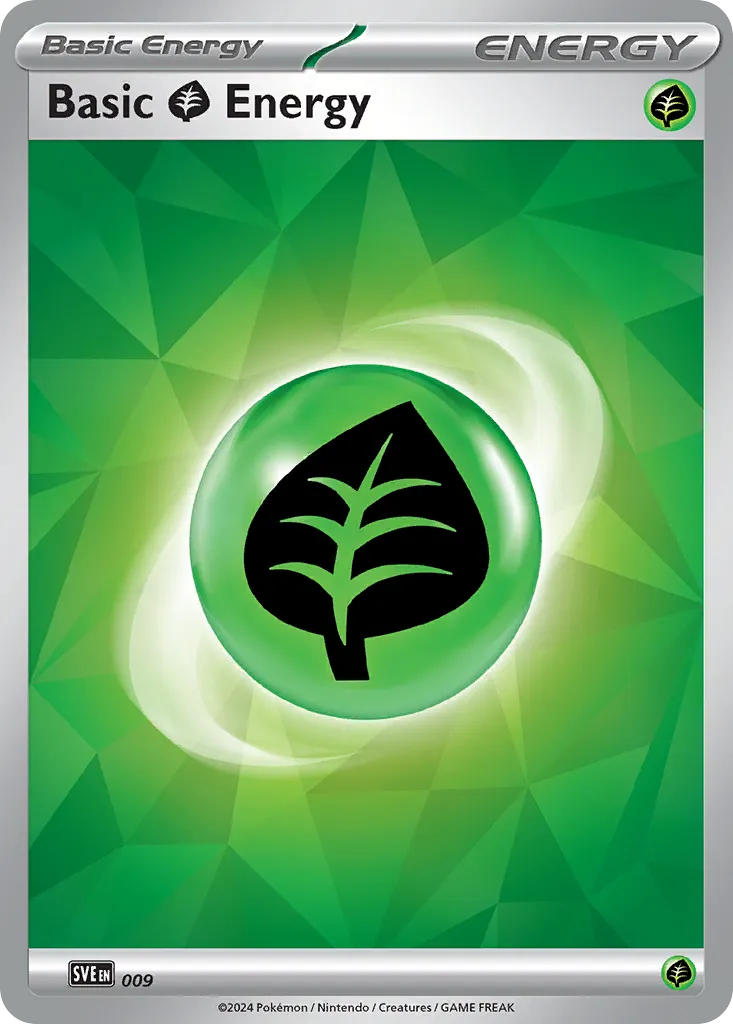 2023 Scarlet & Violet Energies Basic Grass Energy #9/8 Common card image