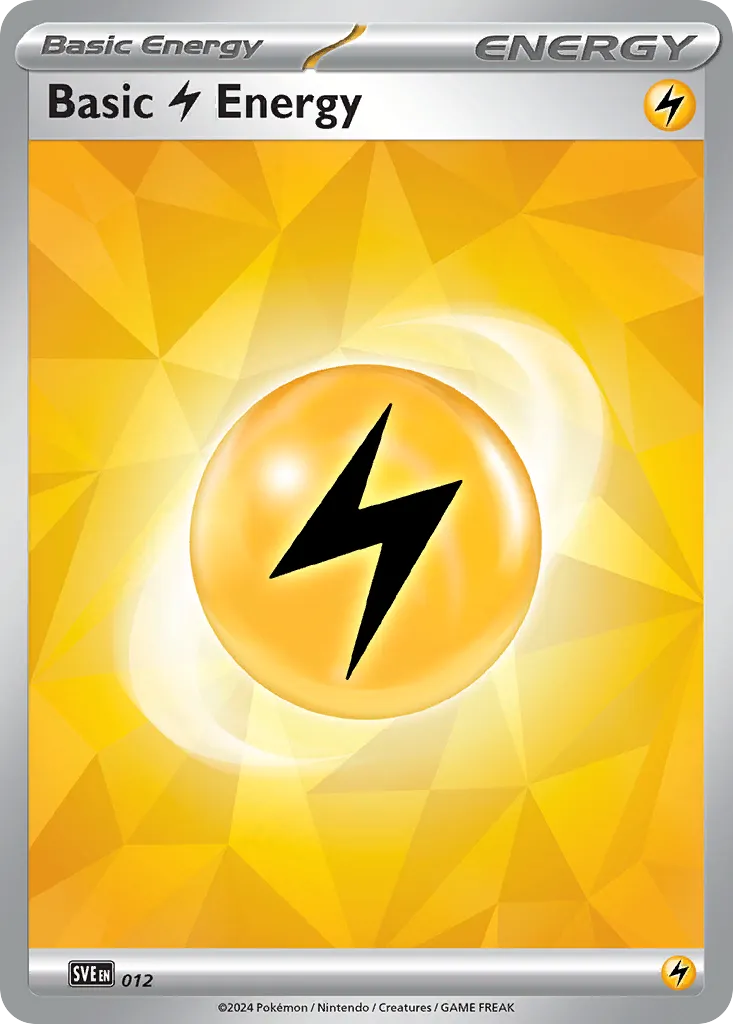 2023 Scarlet & Violet Energies Basic Lightning Energy Common #4/8 Common card image