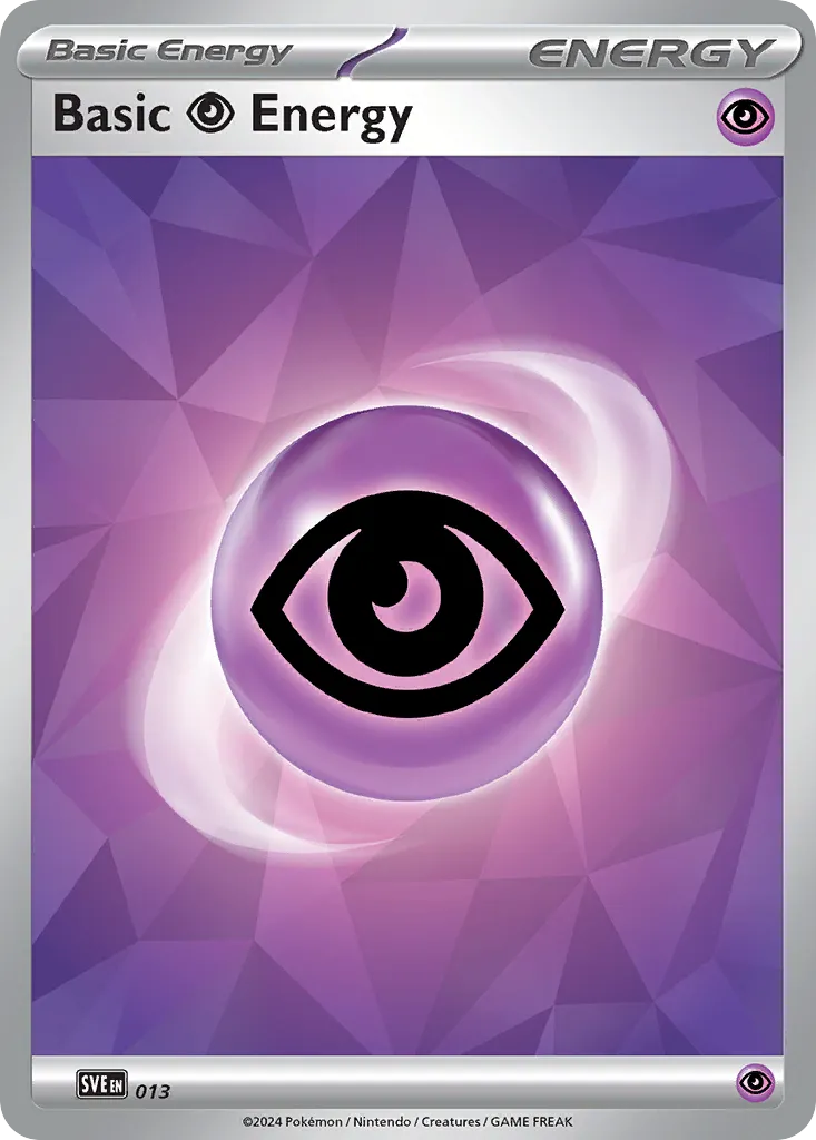 2023 Scarlet & Violet Energies Basic Psychic Energy #13/8 Common card image