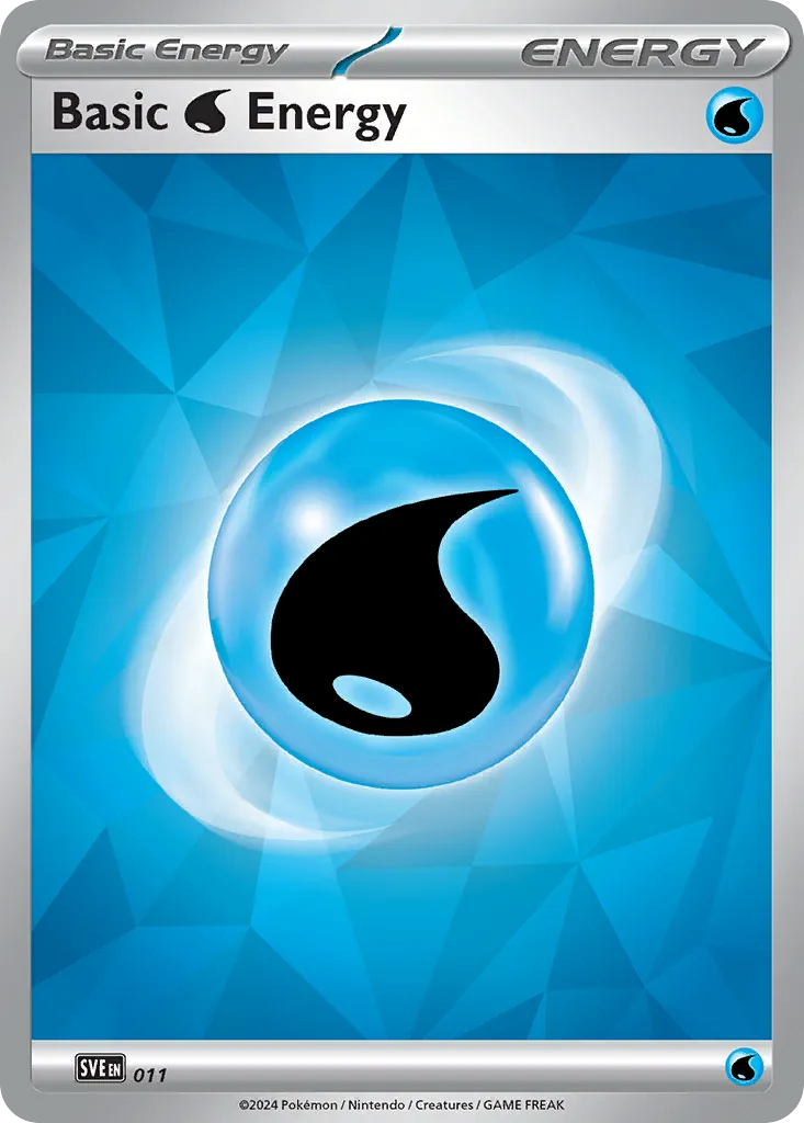 2023 Scarlet & Violet Energies Basic Water Energy Common #3/8 Common card image
