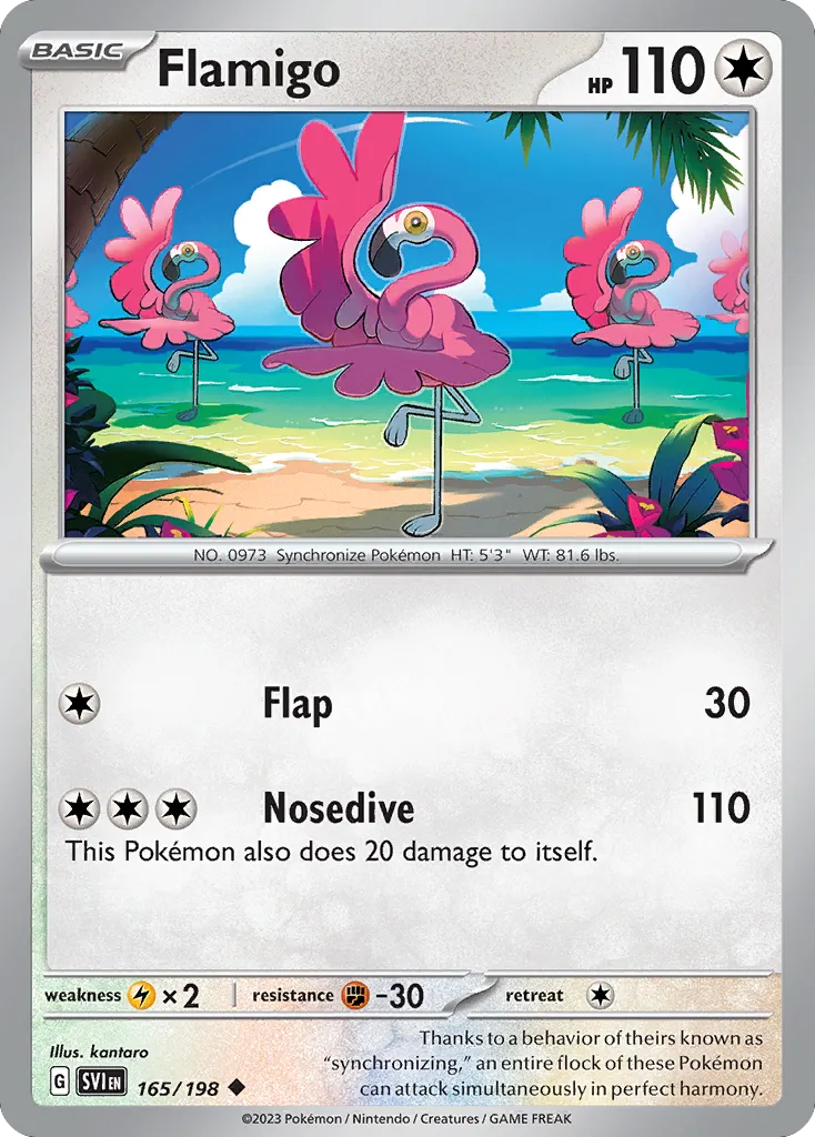 2023 Scarlet & Violet Flamigo #165/198 Uncommon card image