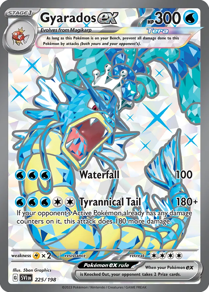 2023 Scarlet & Violet Gyarados ex Double Rare #045/198 Double Rare card image