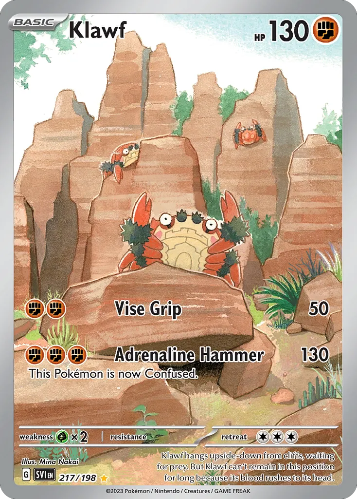 2023 Scarlet & Violet Klawf #217/198 Illustration Rare card image