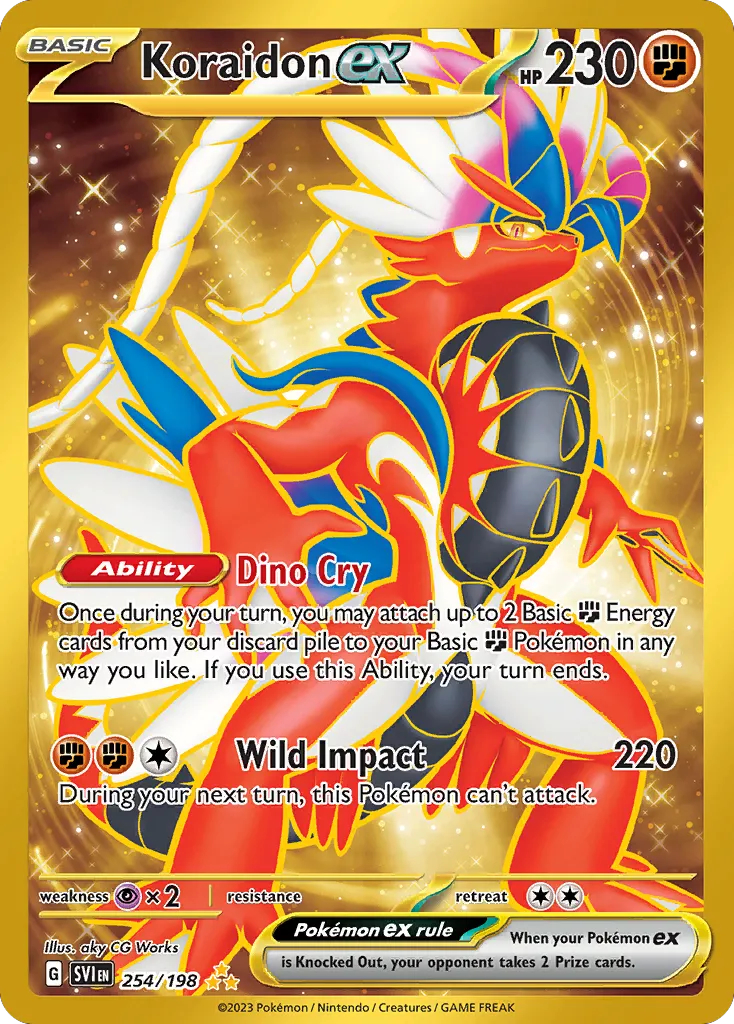 2023 Scarlet & Violet Koraidon ex #247/198 Special Illustration Rare card image