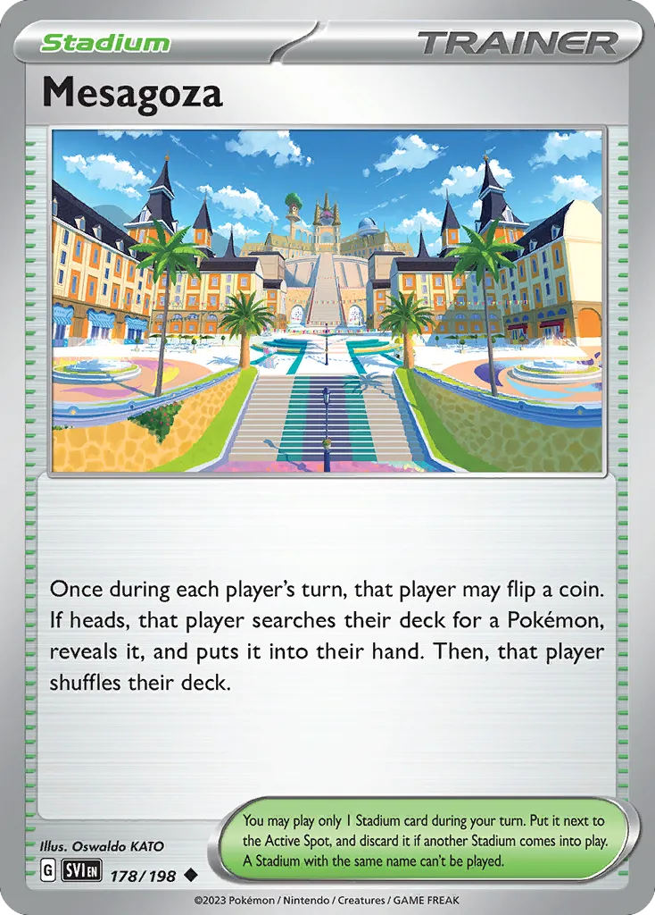 2023 Scarlet & Violet Mesagoza #178/198 Uncommon card image