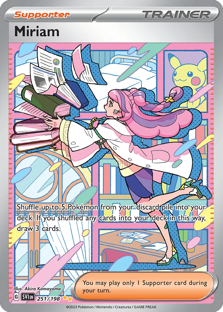 2023 Scarlet & Violet Miriam #251/198 Special Illustration Rare card image