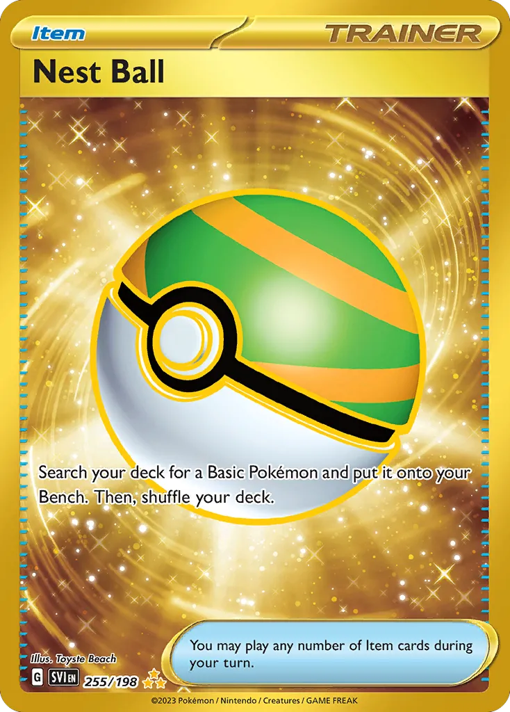 2023 Scarlet & Violet Nest Ball #255/198 Hyper Rare card image
