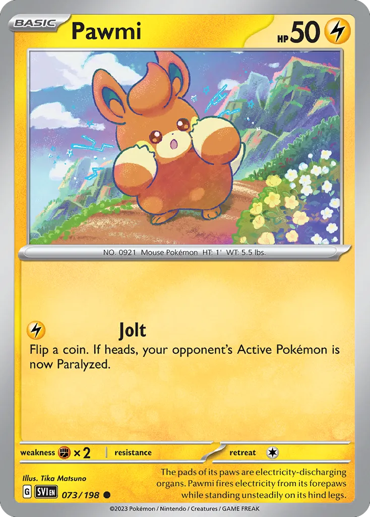 2023 Scarlet & Violet Pawmi #073/198 Common card image