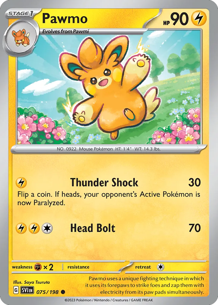 2023 Scarlet & Violet Pawmo #075/198 Common card image