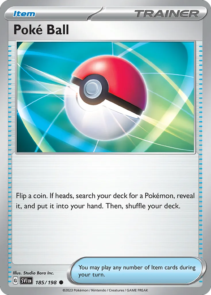 2023 Scarlet & Violet Poké Ball #185/198 Common card image