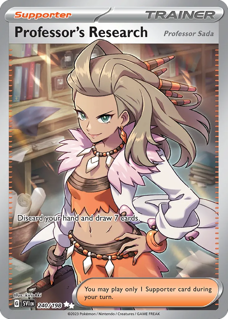 2023 Scarlet & Violet Professor's Research (Professor Sada) #189/198 Rare card image