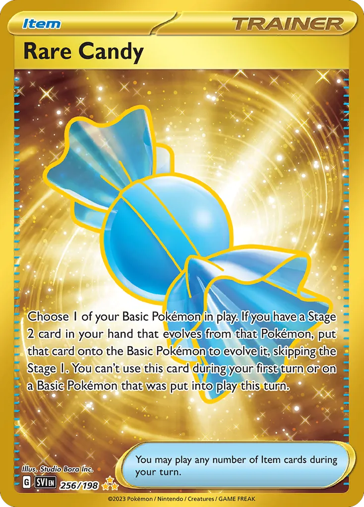 2023 Scarlet & Violet Rare Candy #256/198 Hyper Rare card image