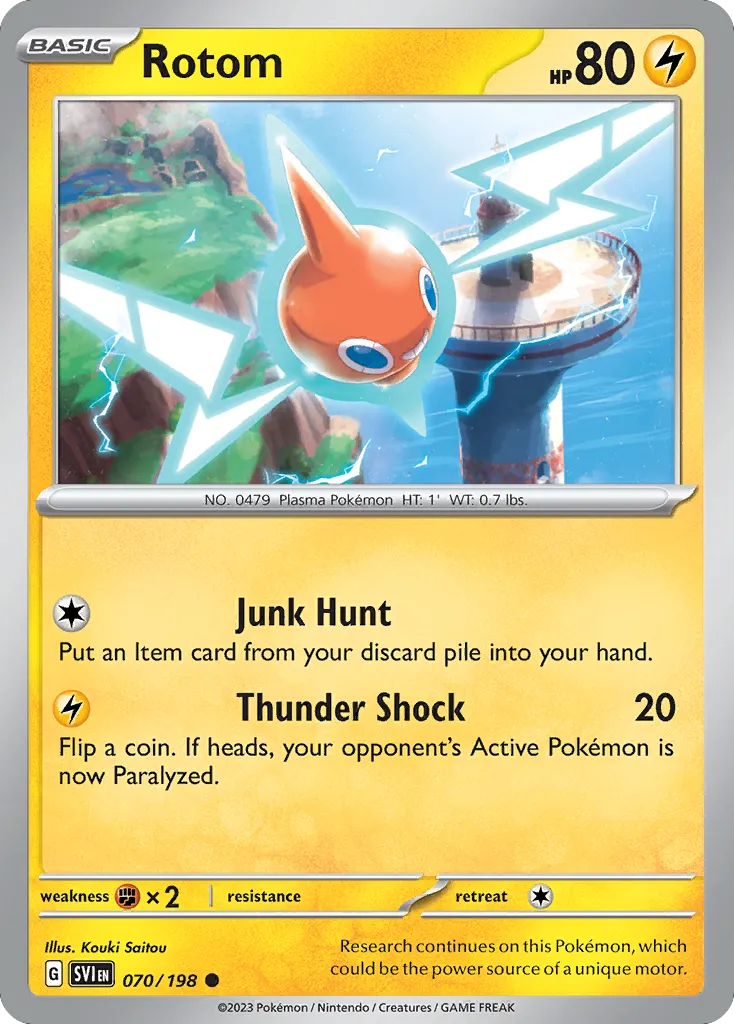2023 Scarlet & Violet Rotom #070/198 Common card image