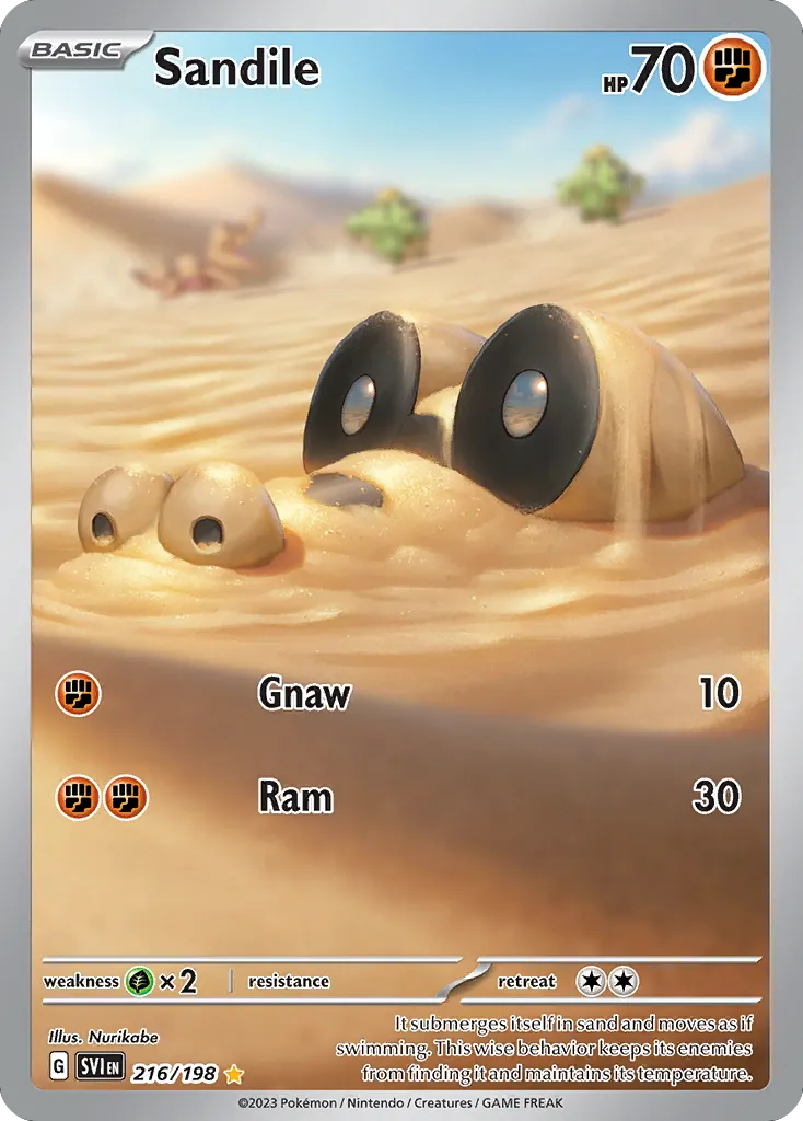 2023 Scarlet & Violet Sandile #115/198 Common card image