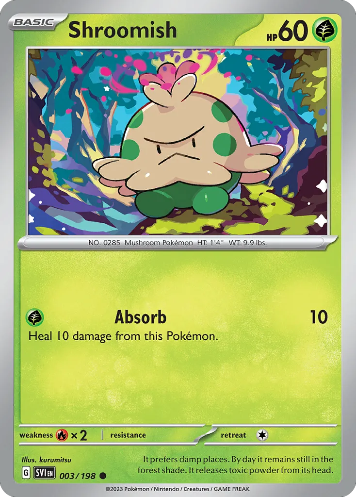 2023 Scarlet & Violet Shroomish #003/198 Common card image