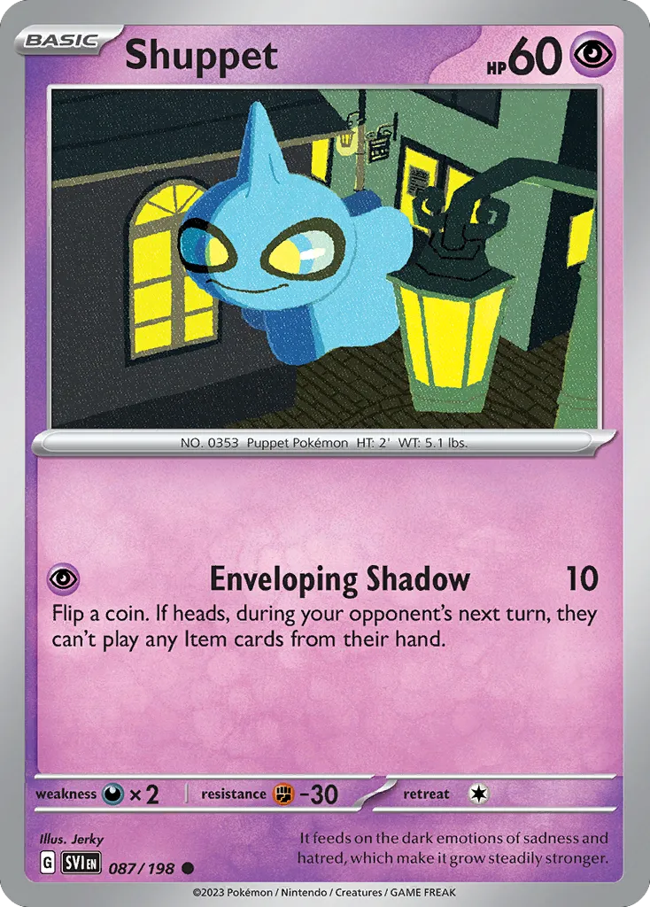 2023 Scarlet & Violet Shuppet Common #087/198 Common card image