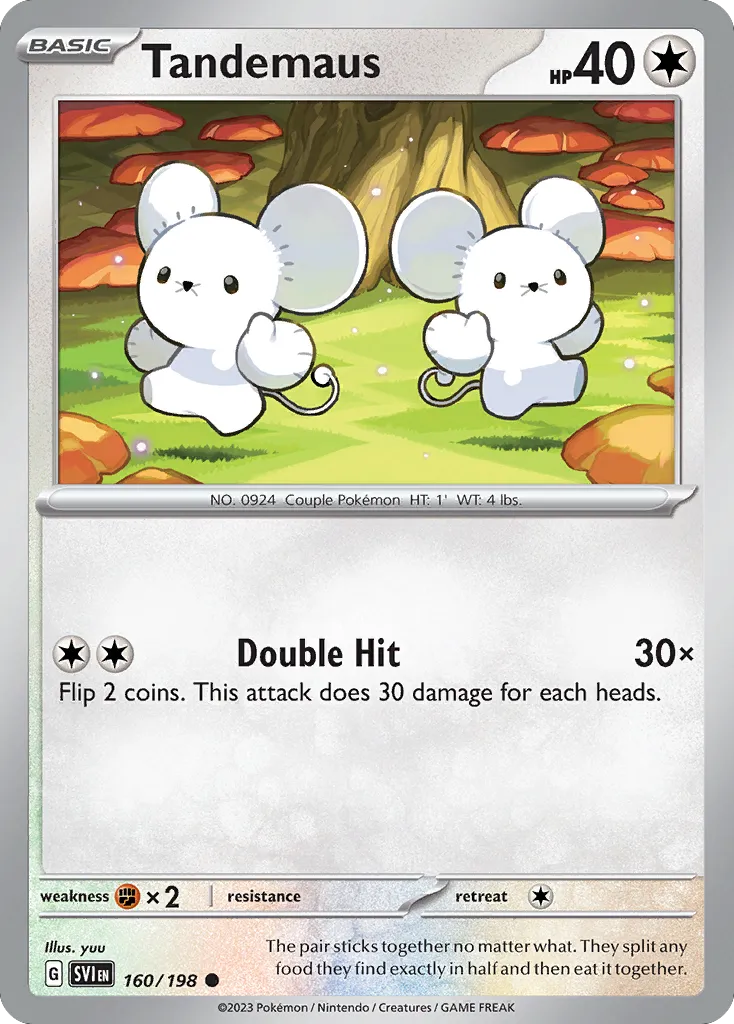 2023 Scarlet & Violet Tandemaus #159/198 Common card image
