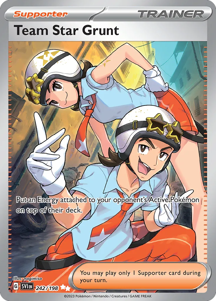 2023 Scarlet & Violet Team Star Grunt #242/198 Ultra Rare card image