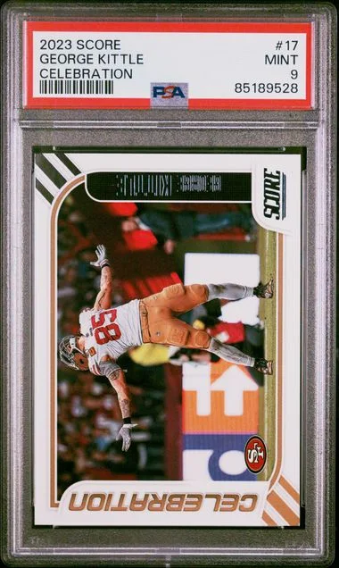 2023 Score George Kittle Celebration #17 card image