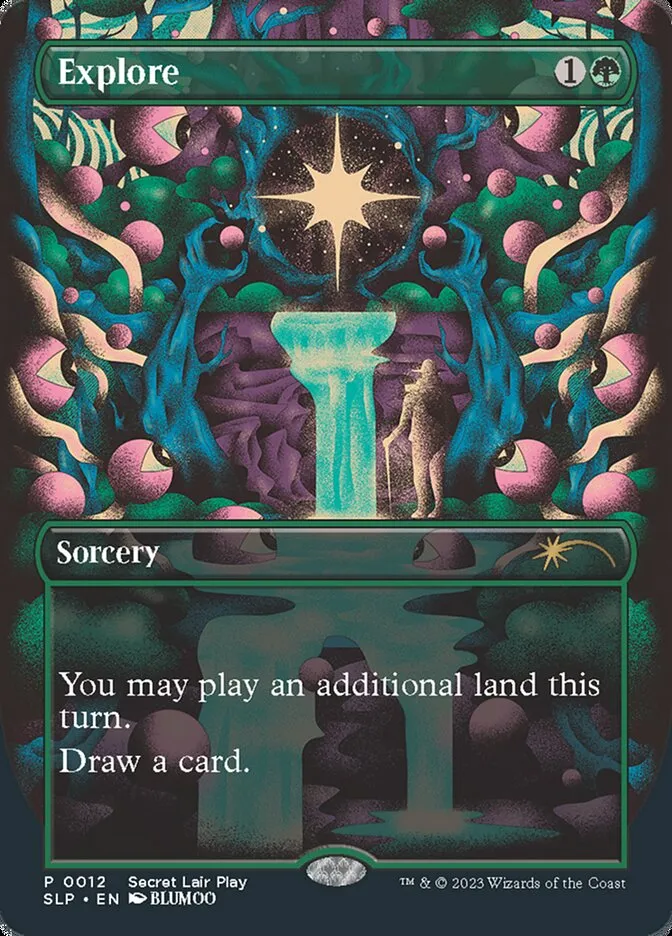 2023 Secret Lair Showdown Explore rare #12 unlisted card image