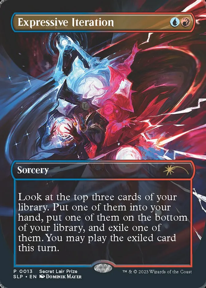 2023 Secret Lair Showdown Expressive Iteration rare #13 unlisted card image