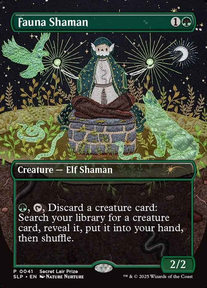 2023 Secret Lair Showdown Fauna Shaman rare #41 unlisted card image