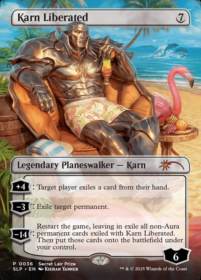 2023 Secret Lair Showdown Karn Liberated mythic #36 unlisted card image