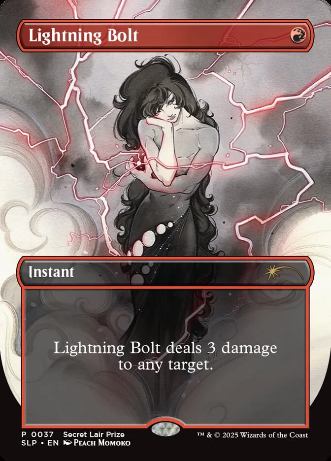 2023 Secret Lair Showdown Lightning Bolt rare #37 unlisted card image