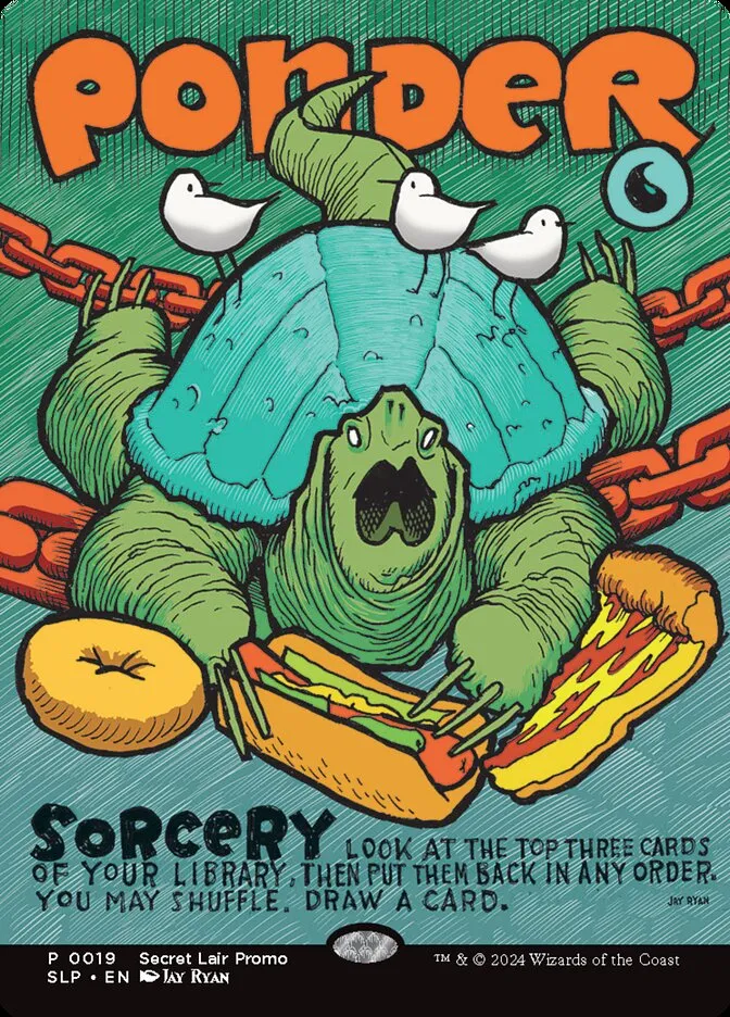 2023 Secret Lair Showdown Ponder rare #19 unlisted card image