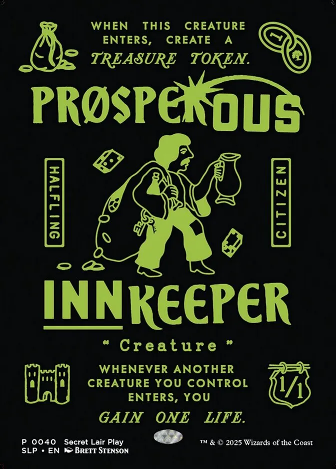 2023 Secret Lair Showdown Prosperous Innkeeper rare #40 unlisted card image