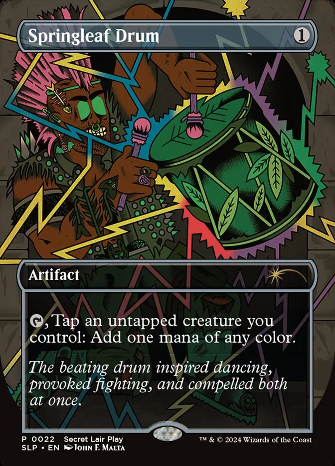 2023 Secret Lair Showdown Springleaf Drum rare #22 unlisted card image