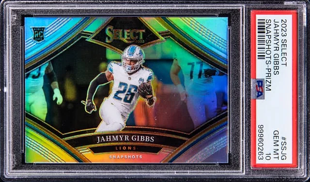 2023 Select Jahmyr Gibbs Snapshots Prizm #SSJG card image