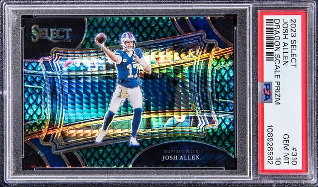 2023 Select Josh Allen Dragon Scale Prizm #310 card image