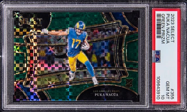 2023 Select Puka Nacua Green Prizm #355 card image