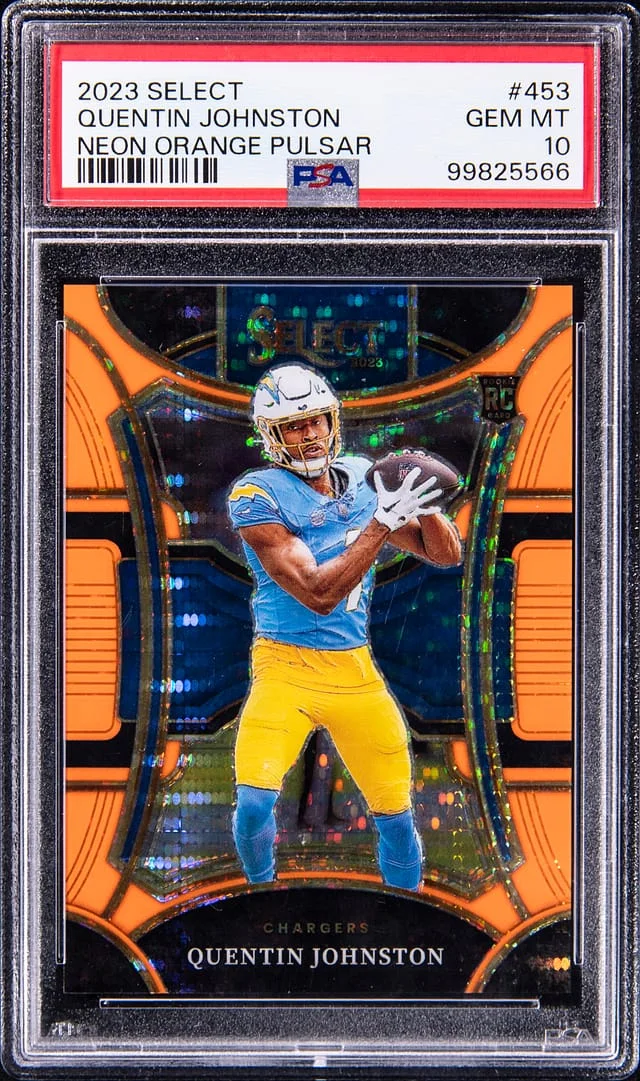 2023 Select Quentin Johnson Neon Orange Pulsar #453 card image