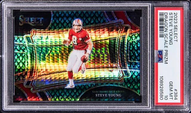 2023 Select Steve Young Dragon Scale Prizm #384 card image