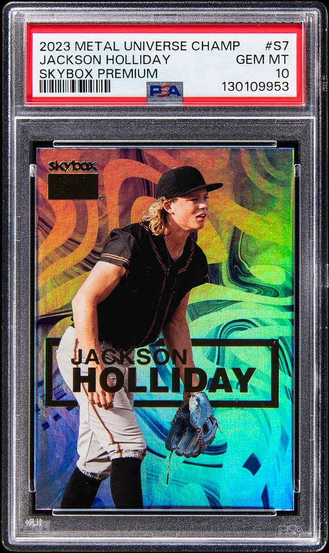 2023 SkyBox Metal Universe Champions Jackson Holliday SkyBox Premium #S-7 card image