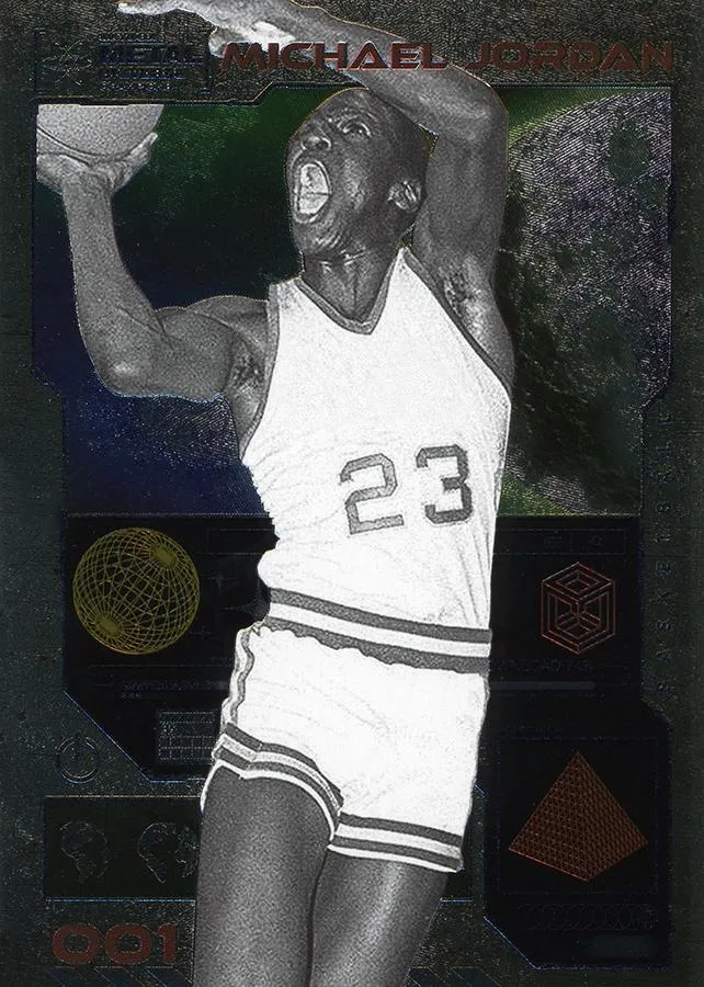 2023 SkyBox Metal Universe Champions Michael Jordan #001 card image
