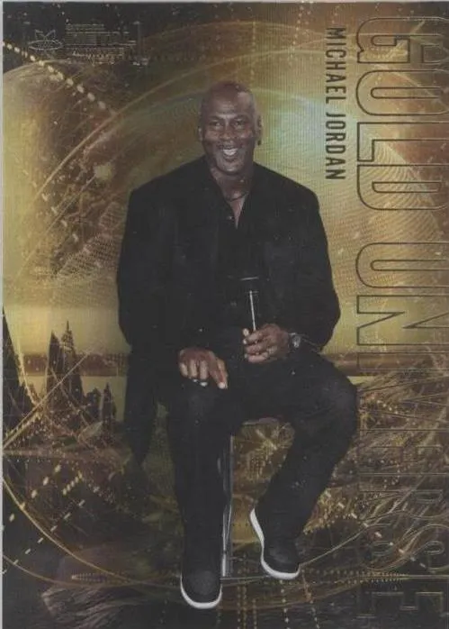2023 SkyBox Metal Universe Champions Michael Jordan Gold Universe #GU-1 card image