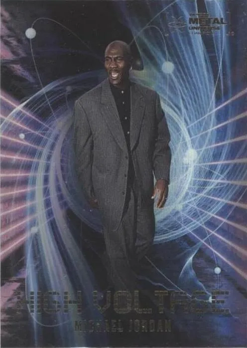 2023 SkyBox Metal Universe Champions Michael Jordan High Voltage #HV-1 card image