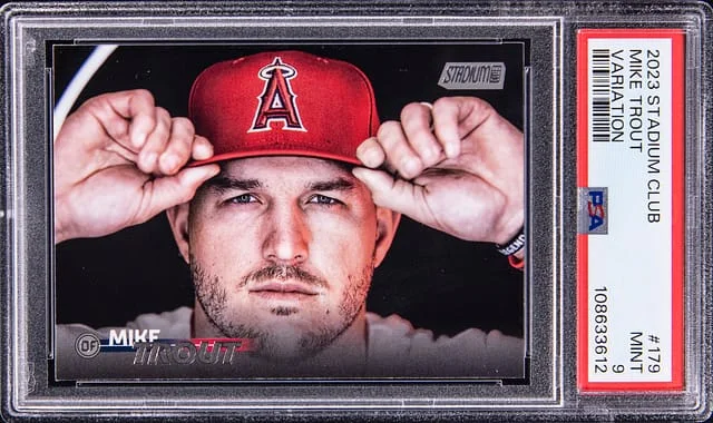 2023 Stadium Club Mike Trout Variation #179 card image