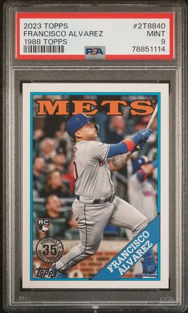2023 Topps 2T8840 Francisco Alvarez 1988 Topps Baseball Series #2 card image