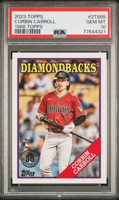 2023 Topps 2T885 Corbin Carroll 1988 Topps Baseball Series #2 card image