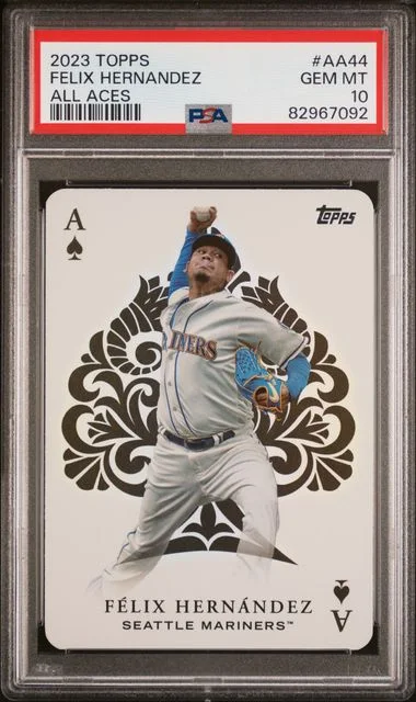 2023 Topps Aa44 Felix Hernandez All Aces Series #2 card image