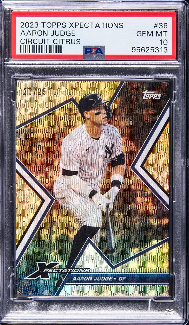 2023 Topps Aaron Judge Xpectations Circuit Citrus #36 card image
