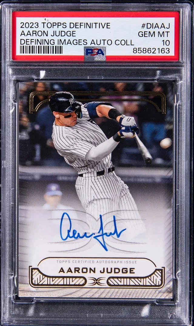 2023 Topps Aaron Judge Definitive Defining Images Autograph Collection #DIAAJ card image