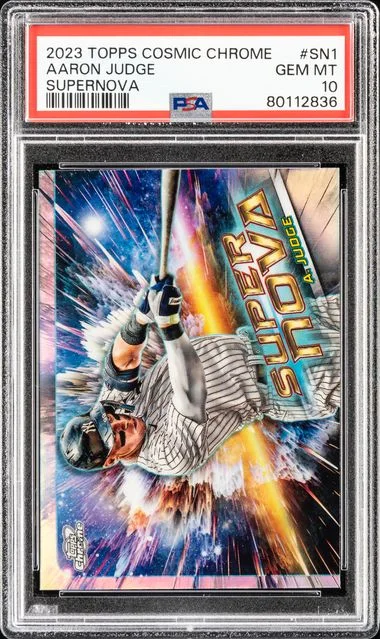2023 Topps Aaron Judge Cosmic Chrome Supernova #SN1 card image
