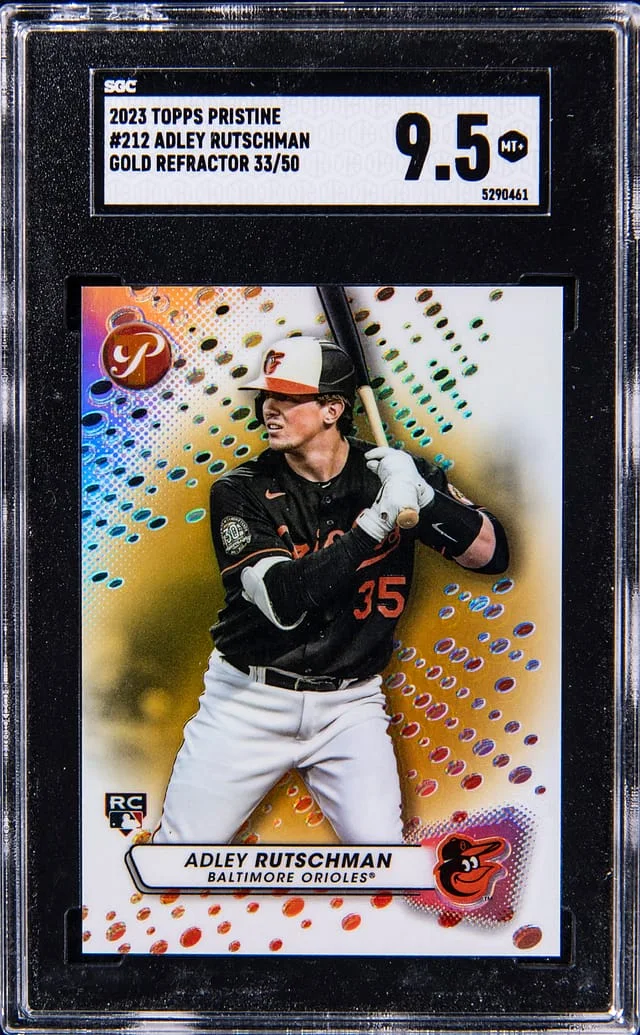 2023 Topps Adley Rutschman Pristine Gold Refractor #212 card image