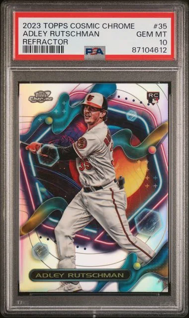 2023 Topps Adley Rutschman Cosmic Chrome Refractor #35 card image